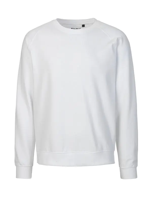 Fairtrade Männer Crewneck bedruckt (White)